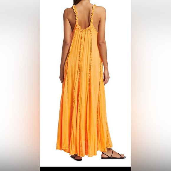 Free people McKinley Ruffle maxi dress- banana - Picture 3 of 4